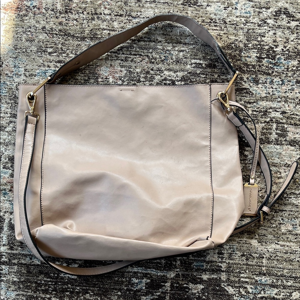 David Jones Beige Shoulder Bag